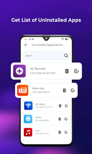App Uninstall List & Recovery Screen 3