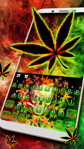 Smoke Skull Keyboard Theme Screen 2