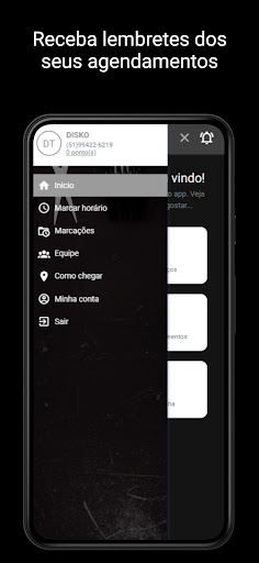 Android application Andy Barbearia screenshort