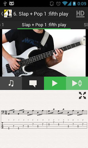 SLAP Bass Lessons VIDEOS LITE Screen 2