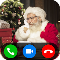 Simulated Video Call from Santa Claus Fake