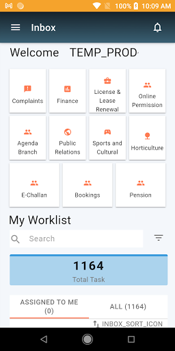 Android application Im Chandigarh Employee screenshort