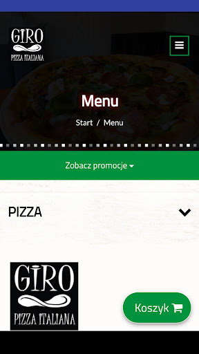 Android application Giro Pizza Italiana screenshort