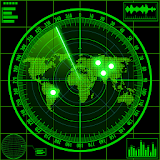 Radar locator UFO simulator icon