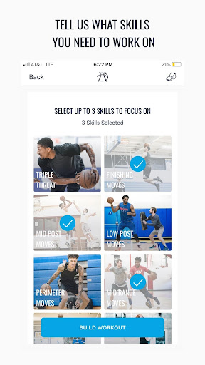 Android application Pure Sweat Basketball Workouts screenshort