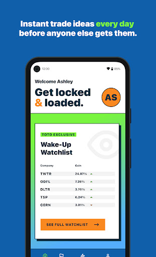 Android application Trade of the Day screenshort