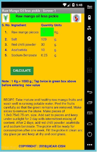 Raw Mango Products( in English Screen 3