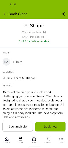 NuYu Fitness Centre Screenshot 3 - AppWisp.com
