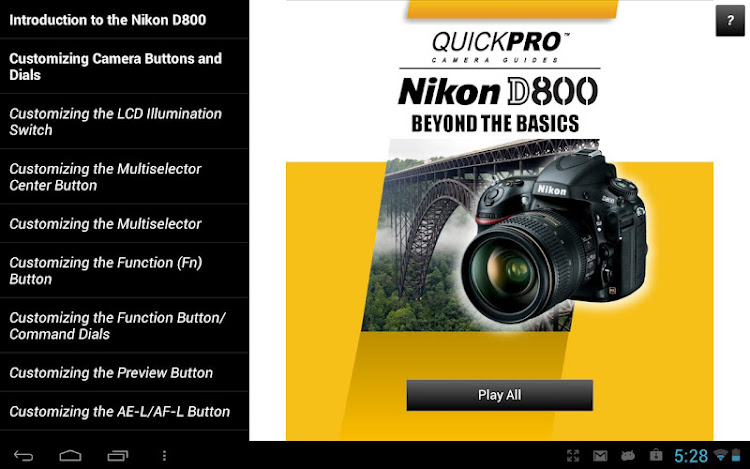 Guide to Nikon D800 Beyond - 2.0.0 - (Android)
