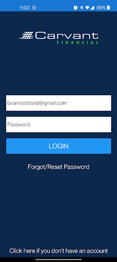 Android application Carvant Customer Portal screenshort