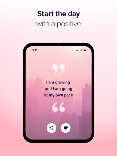 Screenshot of Daily Affirmations・Positive Me