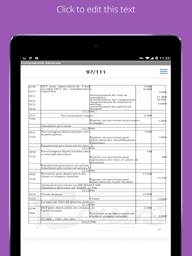 Android application Comptabilité Générale - Cours screenshort