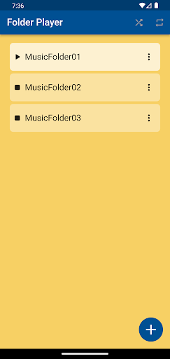 Android application Music Folder Player screenshort