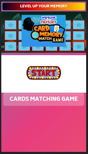 Level Up Memory Cards Matching Screen 2