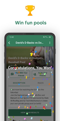 Android application Fun Sports Pools screenshort