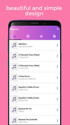Android application Instrumental Love Songs - Pian screenshort