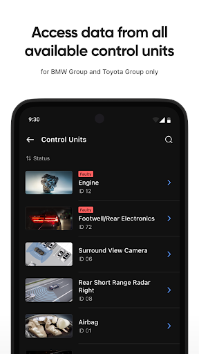 OBDeleven Car Diagnostics app Screen 3