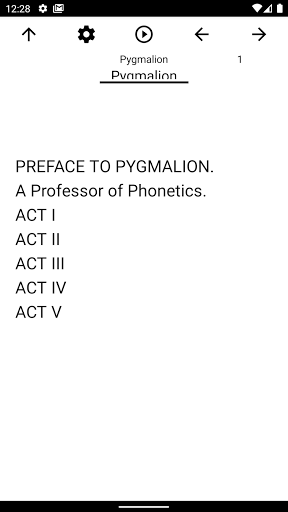 Book, Pygmalion Screen 2