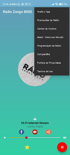 Rádio Zango 8000 Screen 3