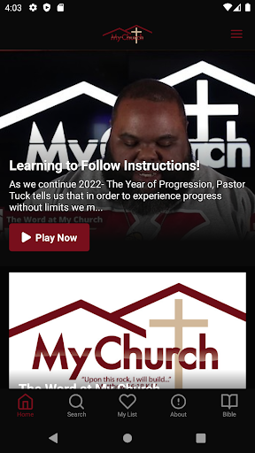Android application My Church On The Go screenshort
