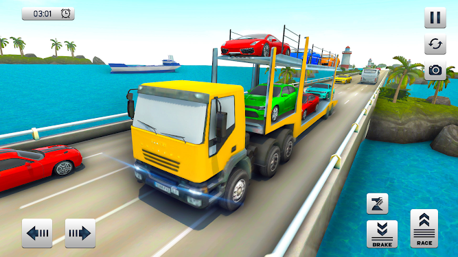 #2. Real Car - Transporter Truck (Android) By: Jima Games