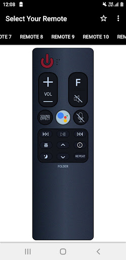 Android application LG Soundbar Remote screenshort