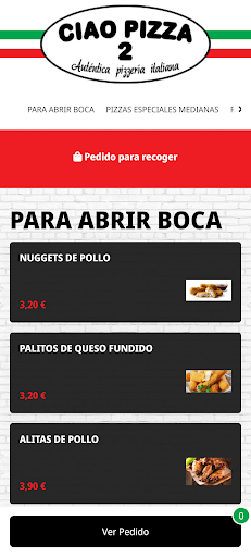 Android application Ciao Pizza 2 screenshort
