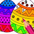 Easter Eggs Color by Number