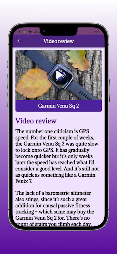 Android application Garmin Venu Sq 2 Guide screenshort