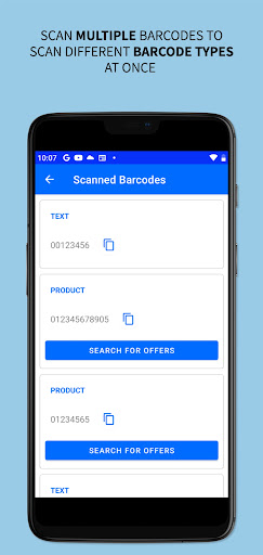 Scan to compare Screen 3