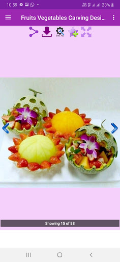 Fruits Vegetables Carving Screen 3