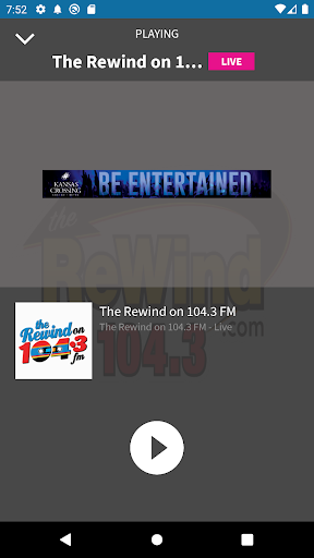 The Rewind on 104.3 Screen 2