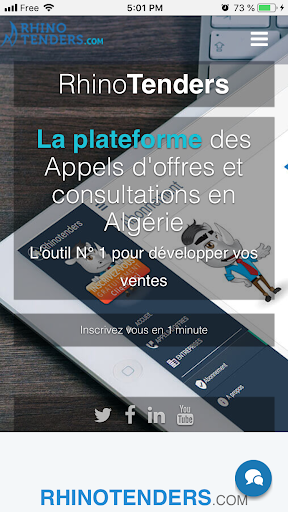 Android application Rhinotenders - Appels d'offres screenshort