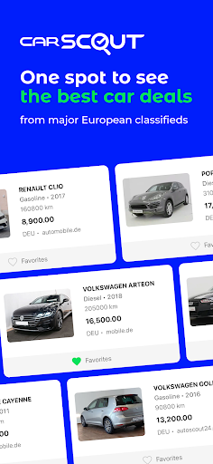 Android application carScout screenshort