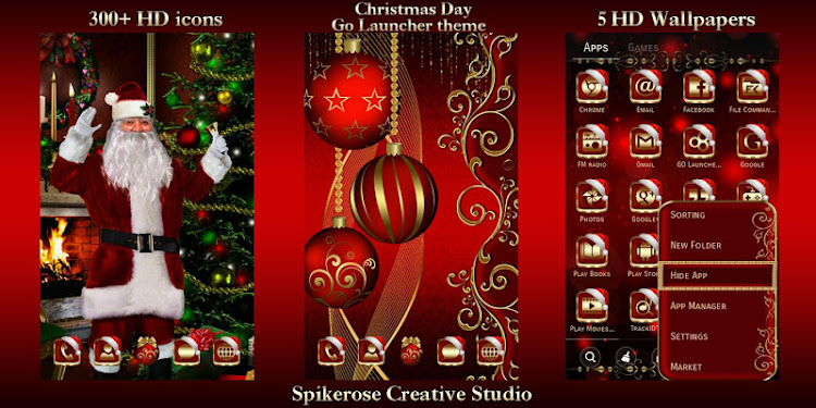 Christmas Day Go Launcher them - v.3.4. - (Android)