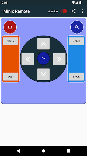 Android application Remote Control for Minix NeoX5 screenshort