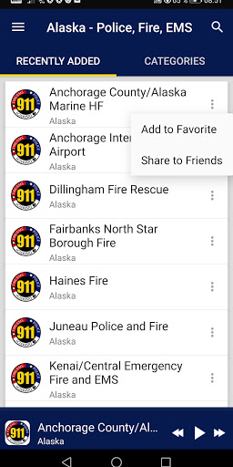 Alaska Police, Sheriff and EMS radio scanner