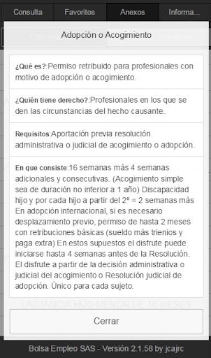 Android application Bolsa Empleo SAS 2.0 screenshort