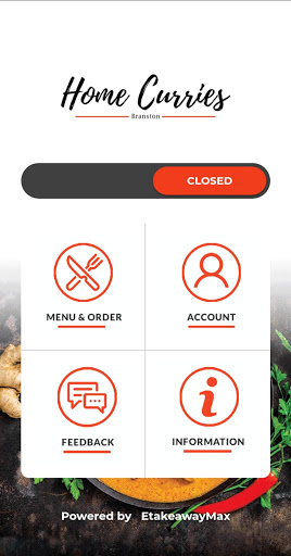 Android application Home Curries Branston screenshort