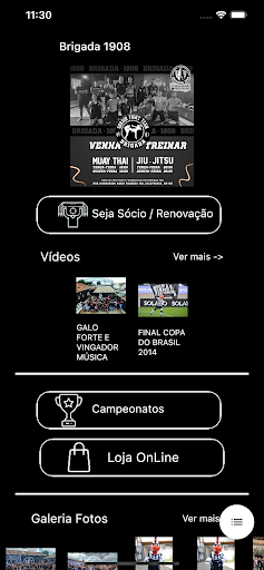 Android application Brigada1908 screenshort