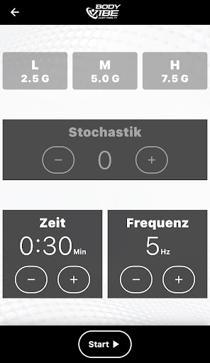 Bodyvibe VisualCoach Screen 2