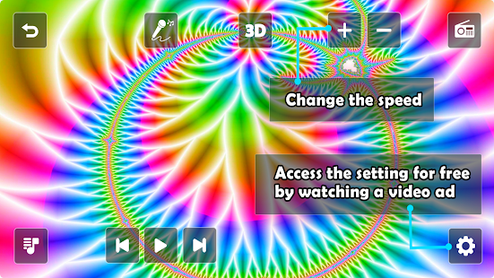 Astral 3D FX Music Visualizer Captura de tela