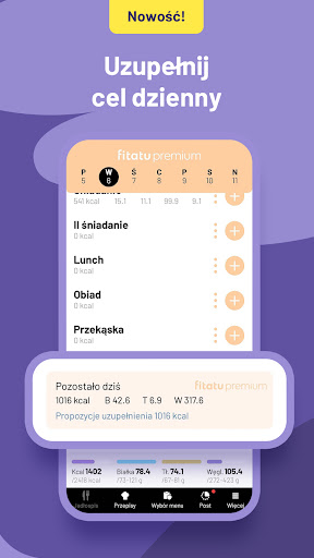 Fitatu Licznik Kalorii i Dieta screenshot