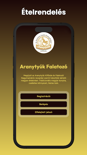 Android application Aranytyúk falatozó screenshort