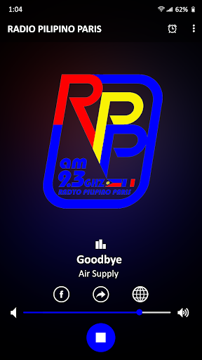 Android application Radio Pilipino Paris screenshort