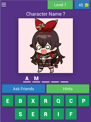 GensQuiz Guess the Character