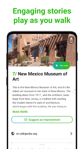 Santa Fe Tour Guide:SmartGuide Screen 2