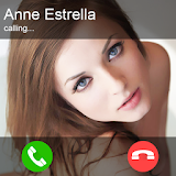 Cute Girl Voice Call icon