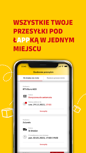 Android application Mój DHL screenshort