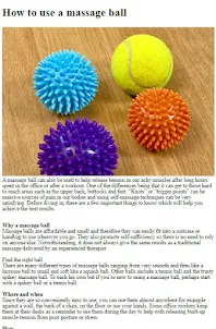 How to Use a Massage Ball